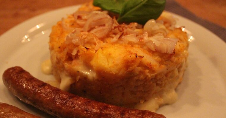 Bloemkooltaartje met taleggio