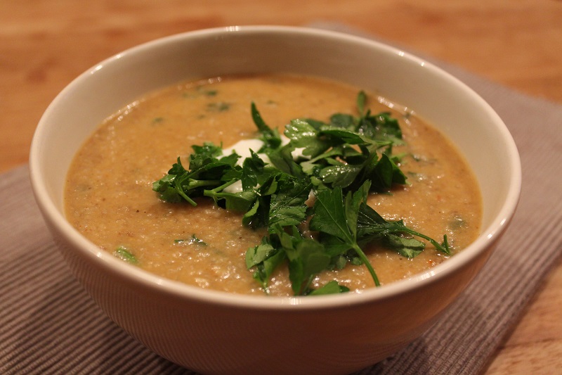 Paddenstoelen-stroganoffsoep