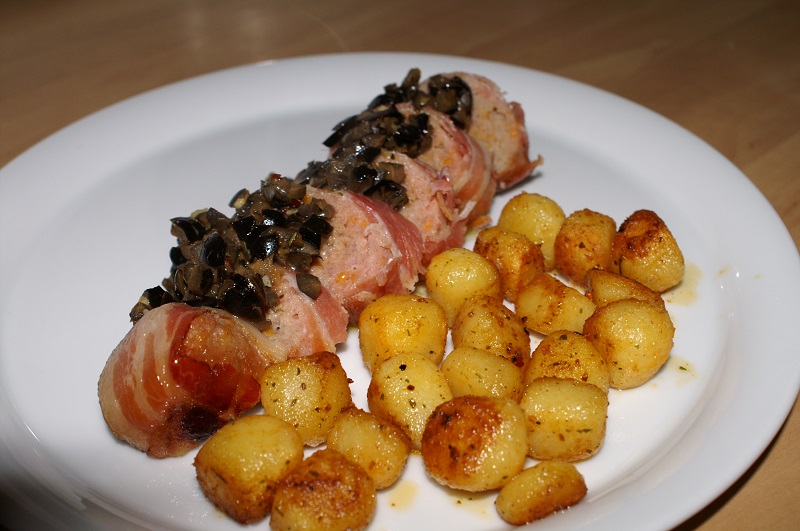 Slavinken met olijvensaus